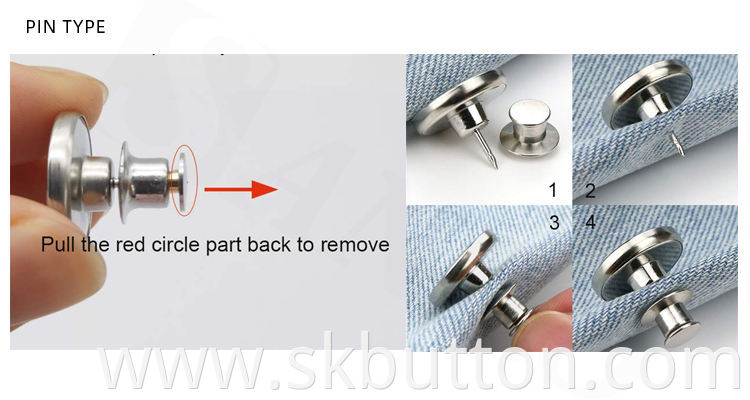 Detachable Jean Button use